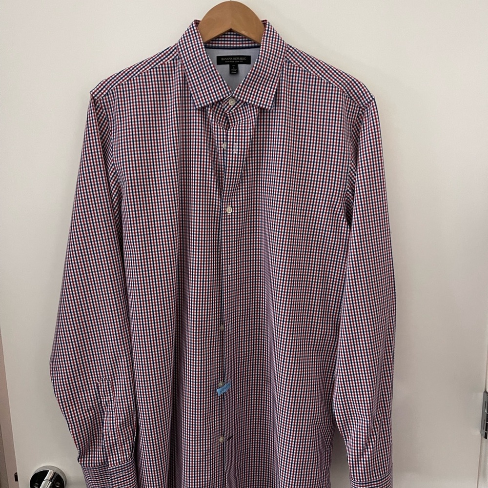 Banana Republic Non-Iron Slim Fit Size: Large